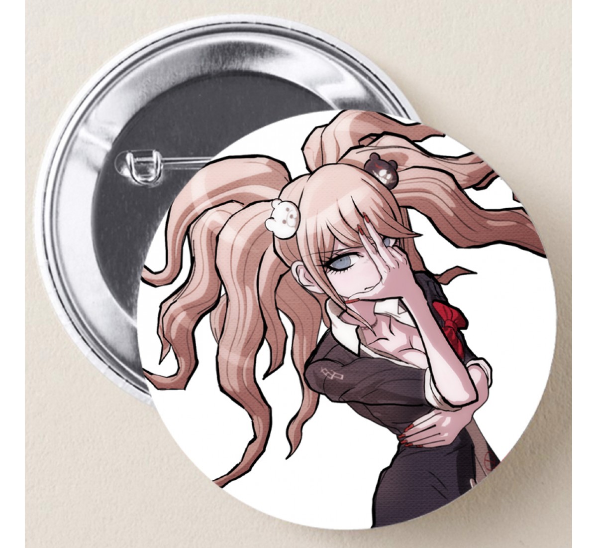 Значок Джунко. Аниме Danganronpa №38 35085 купить в аниме магазине |  Animehappy.ru