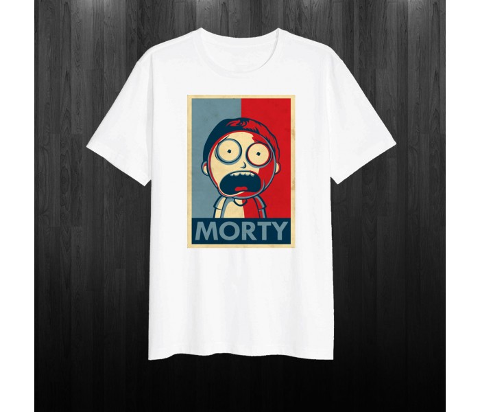 Белая футболка Морти. Мультсериал Рик и Морти №2 