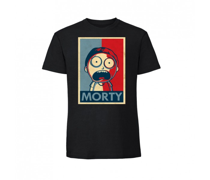 Черная футболка Морти. Мультсериал Рик и Морти №3 