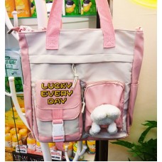 Сумка-рюкзак розовая Lucky Every Day
