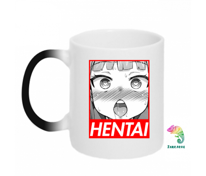 Кружка-хамелеон Hentai. Ахегао 0004