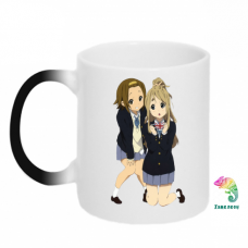 Кружка-хамелеон Цумуги и Рицу. Аниме K-ON!